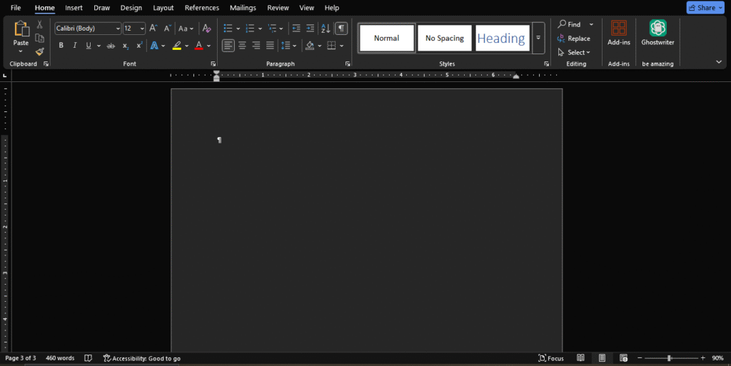 How to delete a page in word